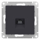 Розетка компьютерная Schneider Electric AtlasDesign ATN001083 Карбон - ATN001083