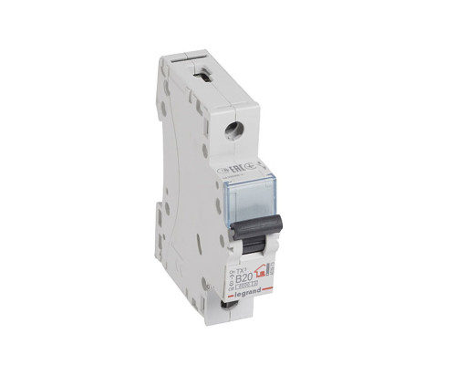 Авт. выключатель Legrand TX3, 1P, 20A, хар-ка B, 6kA