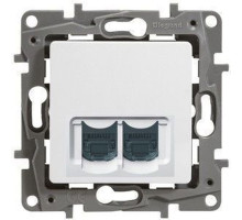 Роз 2хRJ45 5e UTP БЕЛ ETIKA
