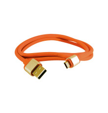 Дата-кабель, ДК 13, USB - micro USB, 1 м, силиконовая оплетка, оранжевый, TDM | арт.SQ1810-0313
