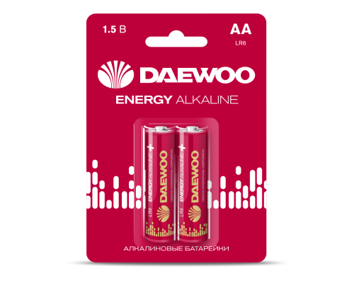AA 2шт DAEWOO ENERGY Alkaline LR6 BL-2 2021