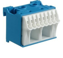 Клемма QuickConnect  (2x16мм2 + 8х4мм2), 45 mm, Синяя Hager