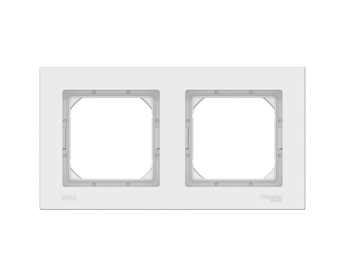 Рамка на 2 поста AQUA Schneider Electric AtlasDesign ATN440102 Белый - ATN440102