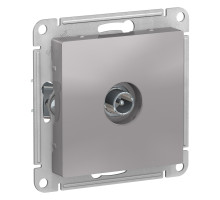 ATLASDESIGN TV РОЗЕТКА проходная 4DB, механизм, АЛЮМИНИЙ