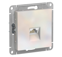 ATLASDESIGN РОЗЕТКА компьютерная RJ45, кат. 6A, механизм, ЖЕМЧУГ