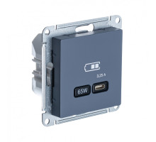 ATLASDESIGN USB РОЗЕТКА тип-С 65Вт высокоскор.заряд. QC, PD, механизм, ГРИФЕЛЬ