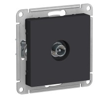 ATLASDESIGN TV РОЗЕТКА проходная 4DB, механизм, КАРБОН
