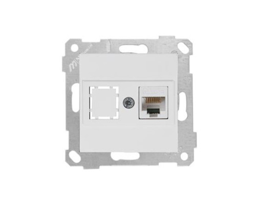 Rita - Розетка 1хRJ-45 кат. 5e UTP, белая