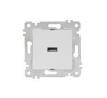 Rita - Розетка 1xUSB Type A, белая