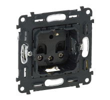Valena In'Matic - Розетка 2P+E нем. стд., со шторками, с увеличенными винтовыми зажимами 6кв.мм.