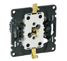 Valena In'Matic - Розетка 2х2P+E, нем. стд., со шторками, безвинтовые зажимы