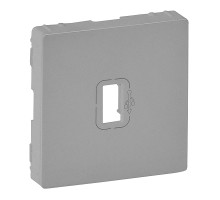 Valena Life - Лицевая панель для розетки USB 3.0 с подключенным кабелем 15см и разъемом, алюминий