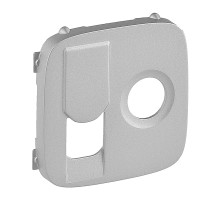 Valena Allure - Лицевая панель розетки TV-RJ45, алюминий