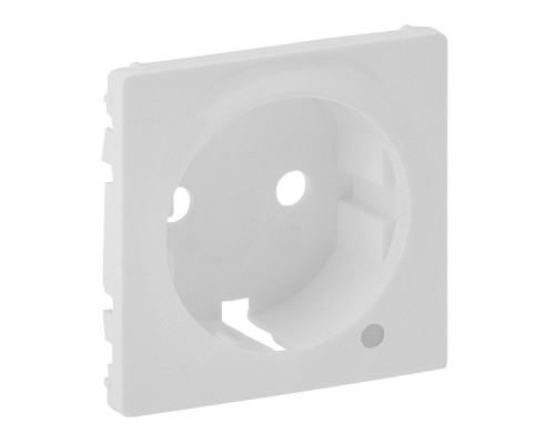 Valena Life - Лицевая панель розетки 2P+E c линзой для подсветки/индикации, белая
