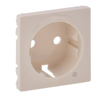 Valena Life - Лицевая панель розетки 2P+E с линзой для подсветки/индикации, слоновая кость