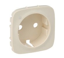 Valena Allure - Лицевая панель розетки 2P+E с линзой для подсветки/индикации, слоновая кость