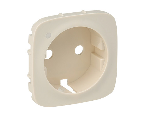 Valena Allure - Лицевая панель розетки 2P+E с линзой для подсветки/индикации, слоновая кость