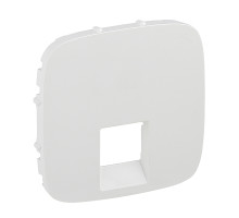 Valena Allure - Лицевая панель для одиночных телефонных/информационных розеток, белая