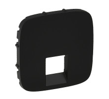 Valena Allure - Лицевая панель для одиночных телефонных/информационных розеток, антрацит