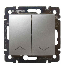 Valena - Выключатель для управл.рольставнями двойной, алюминий