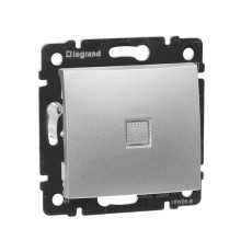 Valena - Выключатель с подсветкой, алюминий