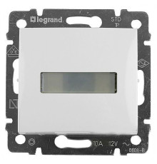 Valena - Кнопка с подсветкой и держателем этикетки, белая