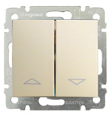 Valena - Кнопка для управления рольставнями двойная, сл.кость