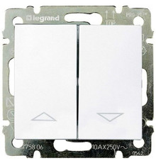 Valena - Выключатель для управления рольставнями двойной, белый