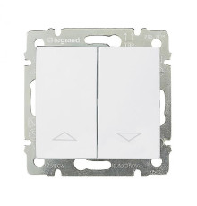 Valena - Кнопка для управления рольставнями двойная, белый