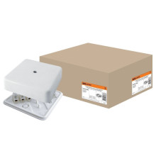 100*100*29мм КР ОП IP40 коробка распаяч.с клем. колодкой, белаяTDM