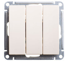 Выключатель 3-клавишный Schneider Electric Wessen59 VS0510-351-2-86 Слоновая  кость | арт.VS0510-351-2-86