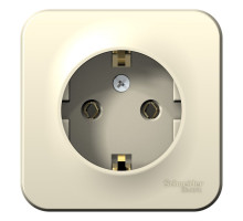 BLNRA010112 BLANCA О/У РОЗЕТКА с заземлением без штор. ИЗОЛ.ПЛ., 16А, 250В, МОЛОЧНЫЙ - BLNRA010112