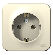 BLNRA010112 BLANCA О/У РОЗЕТКА с заземлением без штор. ИЗОЛ.ПЛ., 16А, 250В, МОЛОЧНЫЙ - BLNRA010112