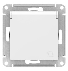 Розетка с заземлением со шторками с крышкой Schneider Electric AtlasDesign ATN000146 Белый - ATN0001