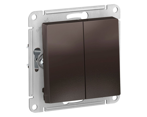 Выключатель 2-клавишный Schneider Electric AtlasDesign ATN000651 Мокко - ATN000651