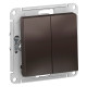 Выключатель 2-клавишный Schneider Electric AtlasDesign ATN000651 Мокко - ATN000651