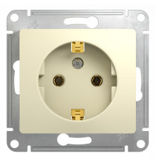 Розетка с заземлением без шторок Schneider Electric Glossa GSL000243 Бежевый - GSL000243
