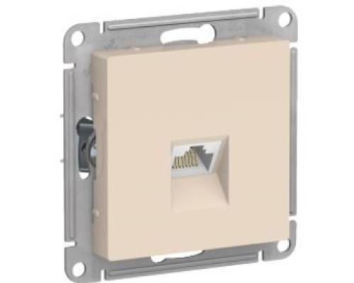 ATN000286 ATLASDESIGN РОЗЕТКА компьютерная RJ45, кат. 6A, механизм, БЕЖЕВЫЙ - ATN000286