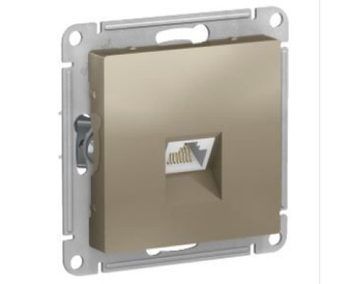ATN000586 ATLASDESIGN РОЗЕТКА компьютерная RJ45, кат. 6A, механизм, ШАМПАНЬ - ATN000586 ATN000586 ATLASDESIGN РОЗЕТКА компьютерная RJ45, кат. 6A, механизм, ШАМПАНЬ - ATN000586