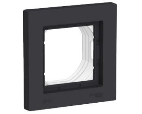 ATN441001 ATLASDESIGN AQUA 1-постовая РАМКА IP44, КАРБОН - ATN441001