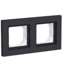 ATN441002 ATLASDESIGN AQUA 2-постовая РАМКА IP44, КАРБОН - ATN441002