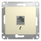 Розетка телефонная Schneider Electric Glossa GSL000281T Бежевый - GSL000281T