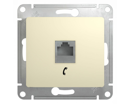 Розетка телефонная Schneider Electric Glossa GSL000281T Бежевый - GSL000281T