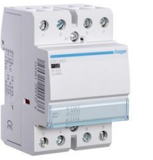 Контактор для проводок 63A/230V, 4НО, 3-модуля Hager