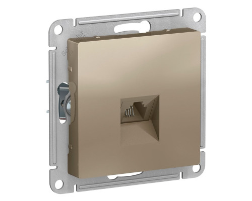 Розетка телефонная Schneider Electric AtlasDesign ATN000581 Шампань - ATN000581