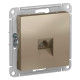 Розетка телефонная Schneider Electric AtlasDesign ATN000581 Шампань - ATN000581