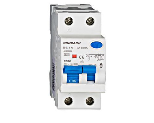 AK 6кА 1P+N B 06A/30mA Дифференциальный автоматический выключатель тип A