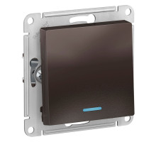 Выключатель 1-клавишный с подсветкой Schneider Electric AtlasDesign ATN000613 Мокко - ATN000613