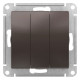 Выключатель 3-клавишный Schneider Electric AtlasDesign ATN000631 Мокко - ATN000631