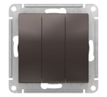 Выключатель 3-клавишный Schneider Electric AtlasDesign ATN000631 Мокко - ATN000631